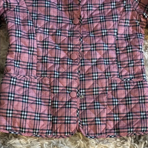 Dollhouse Pink Plaid Kids Jacket - Picture 6 of 8